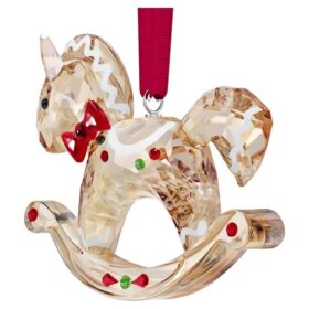 Adorno de Navidad «Holiday Cheers»: caballito balancín de pan de jengibre