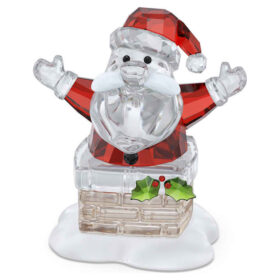 Alegría navideña: Papá Noel y la chimenea