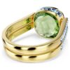 Anillo Chroma con corte cojín, multicolor, chapado en tono dorado Anillo Chroma con corte cojín, multicolor, chapado en tono dorado