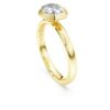 Anillo con engaste octogonal, diamantes cultivados en laboratorio, 1,0 ct en total, forma octogonal, oro amarillo de 14K Anillo con engaste octogonal, diamantes cultivados en laboratorio, 1,0 ct en total, forma octogonal, oro amarillo de 14K