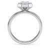 Anillo con engaste octogonal, diamantes cultivados en laboratorio, 2,0 quilates en total, forma octogonal, oro blanco de 14 quilates Anillo con engaste octogonal, diamantes cultivados en laboratorio, 2,0 quilates en total, forma octogonal, oro blanco de 14 quilates