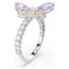 Anillo con motivo Ariana Grande X Swarovski, cortes mixtos, libélula, multicolor, chapado en rodio Anillo con motivo Ariana Grande X Swarovski, cortes mixtos, libélula, multicolor, chapado en rodio