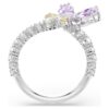 Anillo con motivo Ariana Grande X Swarovski, cortes mixtos, libélula, multicolor, chapado en rodio Anillo con motivo Ariana Grande X Swarovski, cortes mixtos, libélula, multicolor, chapado en rodio