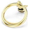 Anillo con motivo Idyllia, cortes mixtos, abeja, multicolor, chapado en tono dorado Anillo con motivo Idyllia, cortes mixtos, abeja, multicolor, chapado en tono dorado