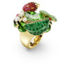 Anillo con motivo Idyllia multicolor, chapado en tono dorado Anillo con motivo Idyllia multicolor, chapado en tono dorado