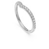 Anillo de banda en V «Eternity» con diamantes cultivados en laboratorio, 0,25 quilates en total, forma redonda, oro blanco de 14 quilates Anillo de banda en V «Eternity» con diamantes cultivados en laboratorio, 0,25 quilates en total, forma redonda, oro blanco de 14 quilates
