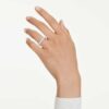 Anillo de banda octogonal con diamantes cultivados en laboratorio, 2,4 quilates en total, forma octogonal, oro blanco de 14 quilates