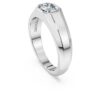 Anillo de banda octogonal con diamantes cultivados en laboratorio de 1,0 ct en total, forma octogonal, oro blanco de 14K Anillo de banda octogonal con diamantes cultivados en laboratorio de 1,0 ct en total, forma octogonal, oro blanco de 14K