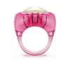 Anillo de cóctel Dulcis con corte en forma de corazón, pavé, corazón, rosa Anillo de cóctel Dulcis con corte en forma de corazón, pavé, corazón, rosa