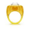 Anillo de cóctel Dulcis, talla cojín, pavé, amarillo Anillo de cóctel Dulcis, talla cojín, pavé, amarillo