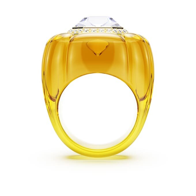Anillo de cóctel Dulcis, talla cojín, pavé, amarillo Anillo de cóctel Dulcis, talla cojín, pavé, amarillo