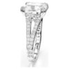 Anillo de cóctel Stilla, corte cuadrado, pavé, blanco, chapado en rodio Anillo de cóctel Stilla, corte cuadrado, pavé, blanco, chapado en rodio