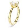 Anillo de cóctel Stilla, corte redondo, blanco, chapado en tono dorado Anillo de cóctel Stilla, corte redondo, blanco, chapado en tono dorado