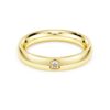 Anillo de eternidad con diamantes cultivados en laboratorio, 0,05 quilates en total, forma redonda, oro amarillo de 14 quilates Anillo de eternidad con diamantes cultivados en laboratorio, 0,05 quilates en total, forma redonda, oro amarillo de 14 quilates