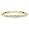 Anillo de eternidad con diamantes cultivados en laboratorio, 0,2 ct en total, forma redonda, oro amarillo de 14K Anillo de eternidad con diamantes cultivados en laboratorio, 0,2 ct en total, forma redonda, oro amarillo de 14K