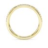 Anillo de eternidad con diamantes cultivados en laboratorio, 0,2 ct en total, forma redonda, oro amarillo de 14K Anillo de eternidad con diamantes cultivados en laboratorio, 0,2 ct en total, forma redonda, oro amarillo de 14K