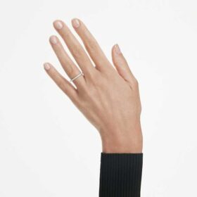 Anillo de eternidad con diamantes cultivados en laboratorio, 0,2 quilates en total, forma redonda, oro blanco de 14 quilates Anillo de eternidad con diamantes cultivados en laboratorio, 0,2 quilates en total, forma redonda, oro blanco de 14 quilates