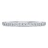 Anillo de eternidad con diamantes cultivados en laboratorio, 0,2 quilates en total, forma redonda, oro blanco de 14 quilates Anillo de eternidad con diamantes cultivados en laboratorio, 0,2 quilates en total, forma redonda, oro blanco de 14 quilates