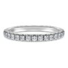 Anillo de eternidad con diamantes cultivados en laboratorio, 0,4 ct en total, forma redonda, oro blanco de 14K Anillo de eternidad con diamantes cultivados en laboratorio, 0,4 ct en total, forma redonda, oro blanco de 14K