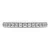 Anillo de eternidad con diamantes cultivados en laboratorio, 0,4 ct en total, forma redonda, oro blanco de 14K Anillo de eternidad con diamantes cultivados en laboratorio, 0,4 ct en total, forma redonda, oro blanco de 14K
