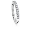 Anillo de eternidad con diamantes cultivados en laboratorio, 0,4 ct en total, forma redonda, oro blanco de 14K Anillo de eternidad con diamantes cultivados en laboratorio, 0,4 ct en total, forma redonda, oro blanco de 14K