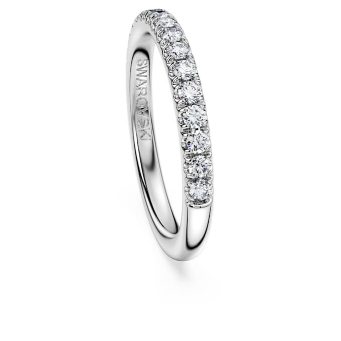 Anillo de eternidad con diamantes cultivados en laboratorio, 0,4 ct en total, forma redonda, oro blanco de 14K Anillo de eternidad con diamantes cultivados en laboratorio, 0,4 ct en total, forma redonda, oro blanco de 14K
