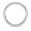 Anillo de eternidad con diamantes cultivados en laboratorio, 0,4 ct en total, forma redonda, oro blanco de 14K Anillo de eternidad con diamantes cultivados en laboratorio, 0,4 ct en total, forma redonda, oro blanco de 14K