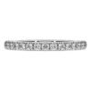Anillo de eternidad con diamantes cultivados en laboratorio, 0,4 ct en total, forma redonda, plata de ley Anillo de eternidad con diamantes cultivados en laboratorio, 0,4 ct en total, forma redonda, plata de ley