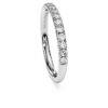 Anillo de eternidad con diamantes cultivados en laboratorio, 0,4 ct en total, forma redonda, plata de ley Anillo de eternidad con diamantes cultivados en laboratorio, 0,4 ct en total, forma redonda, plata de ley
