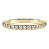 Anillo de eternidad con diamantes cultivados en laboratorio, 0,4 quilates en total, forma redonda, oro amarillo de 14 quilates Anillo de eternidad con diamantes cultivados en laboratorio, 0,4 quilates en total, forma redonda, oro amarillo de 14 quilates