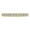 Anillo de eternidad con diamantes cultivados en laboratorio, 0,4 quilates en total, forma redonda, oro amarillo de 14 quilates Anillo de eternidad con diamantes cultivados en laboratorio, 0,4 quilates en total, forma redonda, oro amarillo de 14 quilates