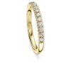 Anillo de eternidad con diamantes cultivados en laboratorio, 0,4 quilates en total, forma redonda, oro amarillo de 14 quilates Anillo de eternidad con diamantes cultivados en laboratorio, 0,4 quilates en total, forma redonda, oro amarillo de 14 quilates