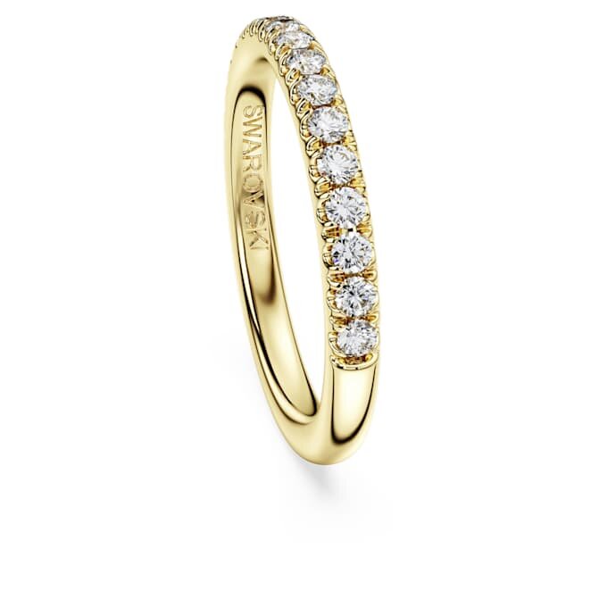 Anillo de eternidad con diamantes cultivados en laboratorio, 0,4 quilates en total, forma redonda, oro amarillo de 14 quilates Anillo de eternidad con diamantes cultivados en laboratorio, 0,4 quilates en total, forma redonda, oro amarillo de 14 quilates