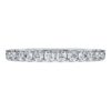 Anillo de eternidad con diamantes cultivados en laboratorio, 0,5 ct en total, forma redonda, oro blanco de 14K Anillo de eternidad con diamantes cultivados en laboratorio, 0,5 ct en total, forma redonda, oro blanco de 14K