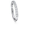 Anillo de eternidad con diamantes cultivados en laboratorio, 0,5 ct en total, forma redonda, oro blanco de 14K Anillo de eternidad con diamantes cultivados en laboratorio, 0,5 ct en total, forma redonda, oro blanco de 14K