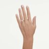 Anillo de eternidad con diamantes cultivados en laboratorio, 1 Ct Tw, forma redonda, oro blanco de 14K Anillo de eternidad con diamantes cultivados en laboratorio, 1 Ct Tw, forma redonda, oro blanco de 14K