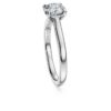Anillo de eternidad con diamantes cultivados en laboratorio, 1 Ct Tw, forma redonda, oro blanco de 14K Anillo de eternidad con diamantes cultivados en laboratorio, 1 Ct Tw, forma redonda, oro blanco de 14K