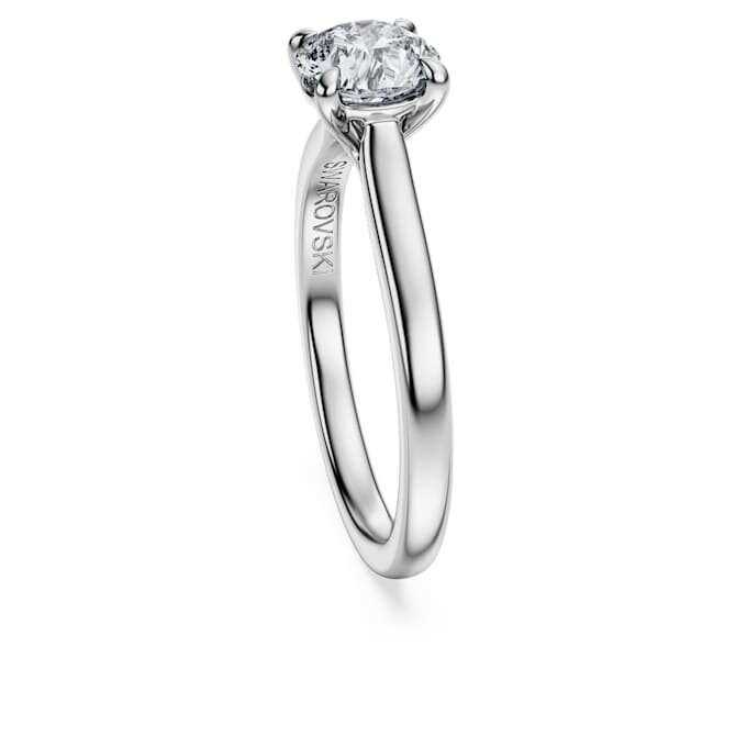 Anillo de eternidad con diamantes cultivados en laboratorio, 1 Ct Tw, forma redonda, oro blanco de 14K Anillo de eternidad con diamantes cultivados en laboratorio, 1 Ct Tw, forma redonda, oro blanco de 14K