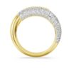 Anillo Dextera blanco, chapado en tono dorado Anillo Dextera blanco, chapado en tono dorado