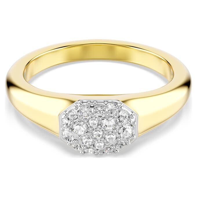 Anillo Dextera con cortes variados, blanco, chapado en tono dorado Anillo Dextera con cortes variados, blanco, chapado en tono dorado