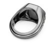 Anillo Dextera de forma octogonal, talla redonda, negro, chapado en rutenio Anillo Dextera de forma octogonal, talla redonda, negro, chapado en rutenio