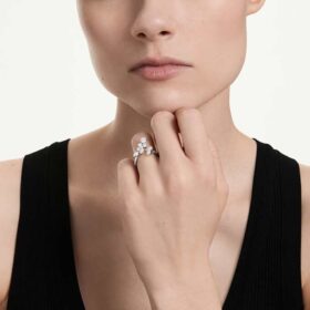 Anillo Galaxy Bypass con diamantes cultivados en laboratorio de 1,25 quilates en total, formas variadas, oro blanco de 14 quilates Anillo Galaxy Bypass con diamantes cultivados en laboratorio de 1,25 quilates en total, formas variadas, oro blanco de 14 quilates
