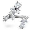 Anillo Galaxy Bypass con diamantes cultivados en laboratorio de 1,25 quilates en total, formas variadas, oro blanco de 14 quilates Anillo Galaxy Bypass con diamantes cultivados en laboratorio de 1,25 quilates en total, formas variadas, oro blanco de 14 quilates