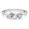 Anillo Galaxy con diamantes cultivados en laboratorio, 0,43 ct en total, formas variadas, plata de ley Anillo Galaxy con diamantes cultivados en laboratorio, 0,43 ct en total, formas variadas, plata de ley