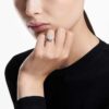 Anillo Galaxy con diamantes cultivados en laboratorio, 2 ct en total, forma redonda, oro blanco de 14K Anillo Galaxy con diamantes cultivados en laboratorio, 2 ct en total, forma redonda, oro blanco de 14K