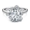 Anillo Galaxy con diamantes cultivados en laboratorio, 2 ct en total, forma redonda, oro blanco de 14K Anillo Galaxy con diamantes cultivados en laboratorio, 2 ct en total, forma redonda, oro blanco de 14K