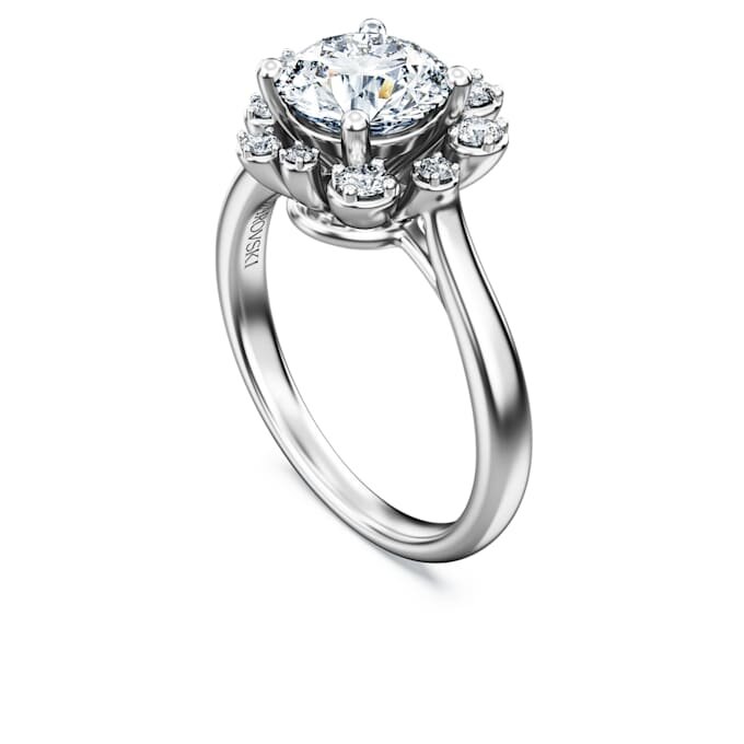 Anillo Galaxy con diamantes cultivados en laboratorio, 2 ct en total, forma redonda, oro blanco de 14K Anillo Galaxy con diamantes cultivados en laboratorio, 2 ct en total, forma redonda, oro blanco de 14K