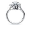 Anillo Galaxy con diamantes cultivados en laboratorio, 2 ct en total, forma redonda, oro blanco de 14K Anillo Galaxy con diamantes cultivados en laboratorio, 2 ct en total, forma redonda, oro blanco de 14K
