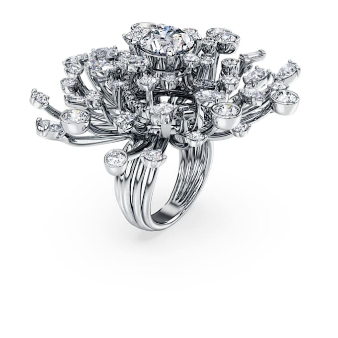 Anillo Galaxy con diamantes cultivados en laboratorio, 9,5 ct en total, formas variadas, oro blanco de 18 quilates Anillo Galaxy con diamantes cultivados en laboratorio, 9,5 ct en total, formas variadas, oro blanco de 18 quilates