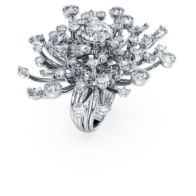 Anillo Galaxy con diamantes cultivados en laboratorio, 9,5 ct en total, formas variadas, oro blanco de 18 quilates Anillo Galaxy con diamantes cultivados en laboratorio, 9,5 ct en total, formas variadas, oro blanco de 18 quilates